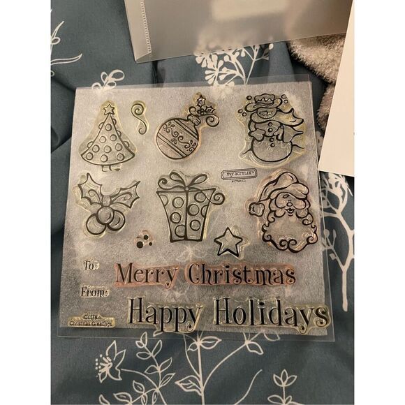 Close to My Heart My Acrylix Happy Holidays Christmas Stamps Set - Picture 9 of 9